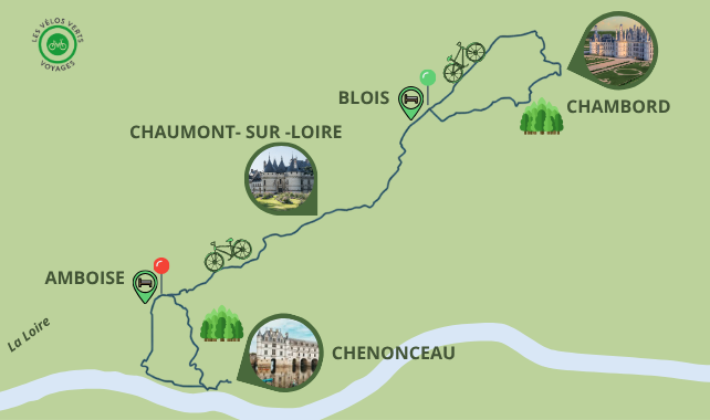 Echappée à vélo entre Chambord et Chenonceau